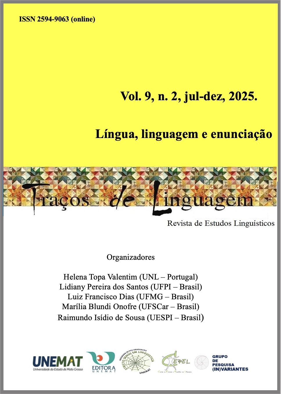 					Ver Vol. 9 Núm. 2 (2025): Línguas,  Linguagem e Enunciação
				