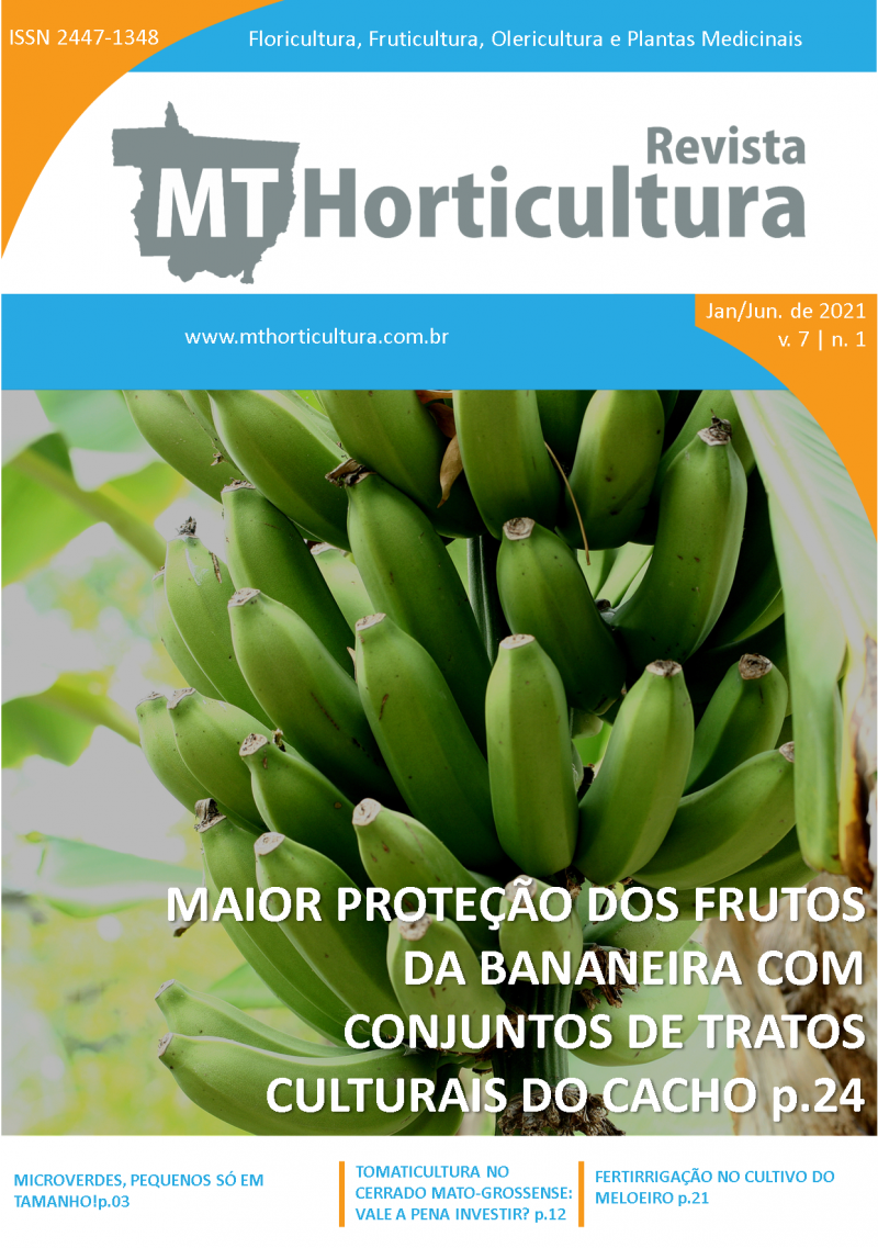 					View Vol. 6 No. 2 (2021): MAIOR PROTEÇÃO DOS FRUTOS DA BANANEIRA COM CONJUNTOS DE TRATOS CULTURAIS DO CACHO
				
