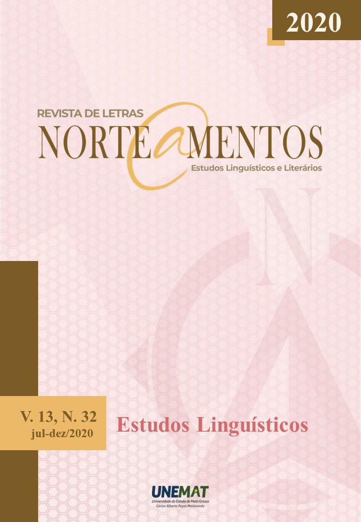 					View Vol. 13 No. 32 (2020): ESTUDOS LINGUÍSTICOS
				